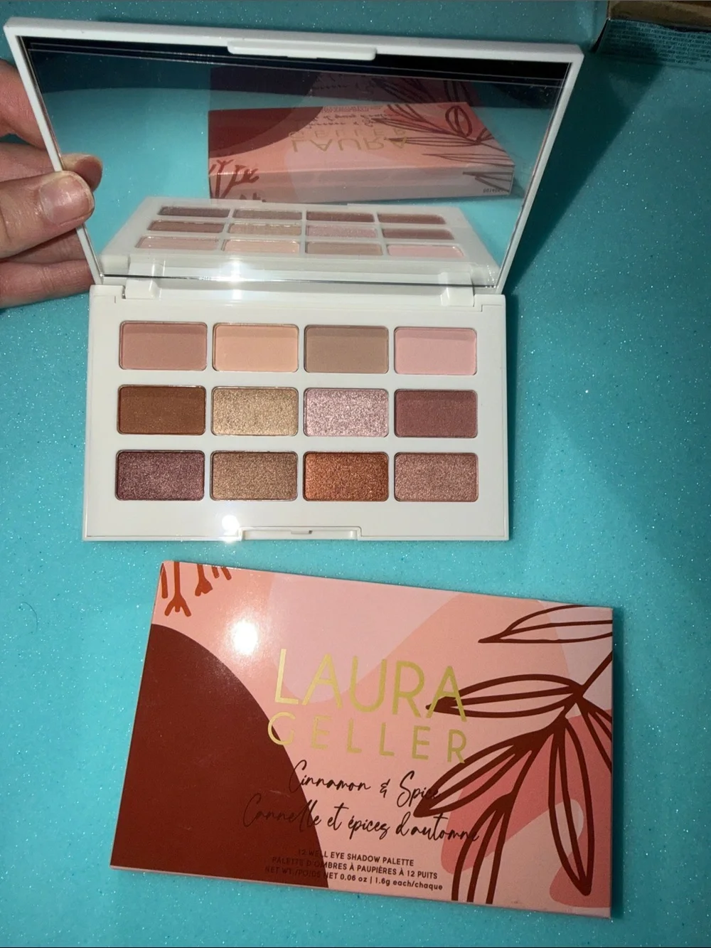 Laura Geller Cinnamon & Spice Eyeshadow Palette - Pink, Brown & Champagne Shades